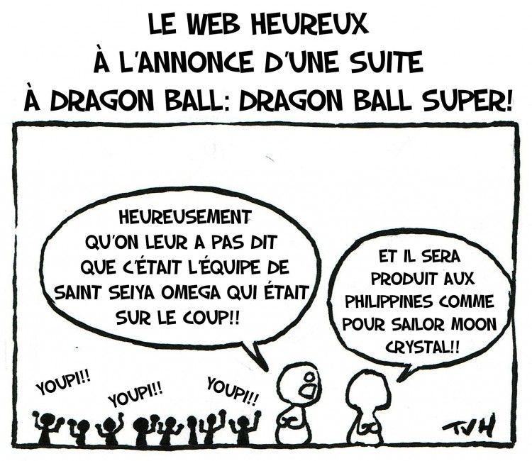 Le web heureux à l’annonce d’une suite à dragon ball: Dragon ball super!