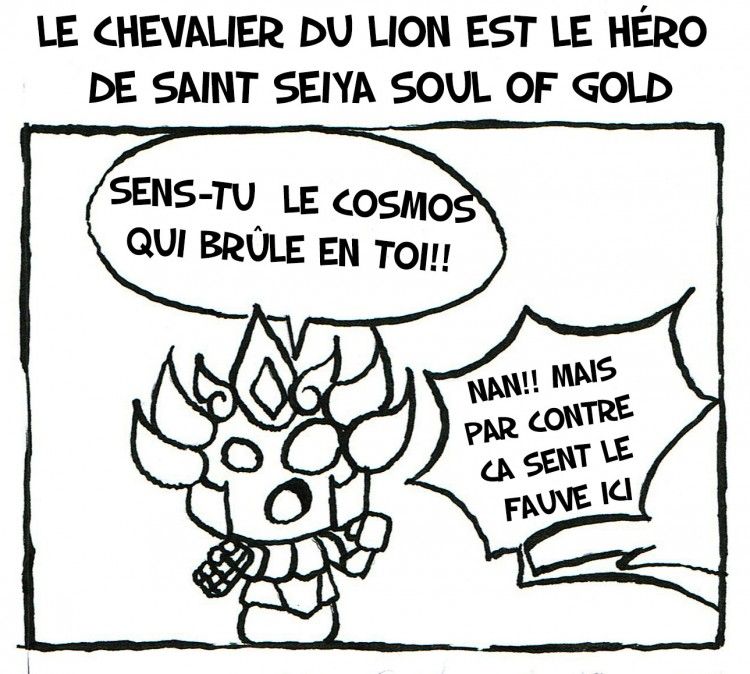 Le chevalier du Lion est le héro de Saint Seiya Soul Of Gold!