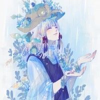 Illustration de Nekonomimiko. Vous aimez la pluie?