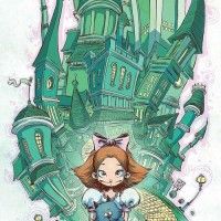Illustration de la Citée d'Emeraude d'Oz