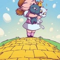 Dorothée et son chat (Le Magicien d'Oz) version SD