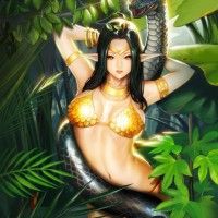 Une elfe en bikini se faisant lover par un serpent http://ery814.blog.me/