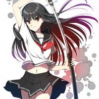 Illustration d'une fille avec une épée par Shirotani Konata