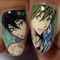Haruka et Makoto en nail art