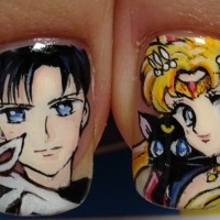 Nail art Sailor Moon