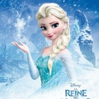 Affiche de la Reine Des Glaces avec le personnages d'Elsa.