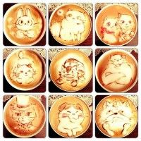 Les chats de Ghibli en café