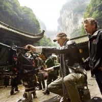 Michael Bay sur le tournage de Transformers en chine