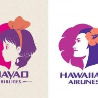 Hayao Airlines avec comme logo Kiki La Petite Sorcière