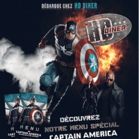Menu spécial Captain America à HD Diner