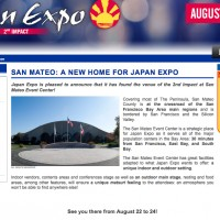 Les dates et le lieu de Japan Expo USA sont annoncé. Le 22 au 24 Août à San Mateo près de San Francisco.