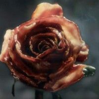 Une rose de bacon