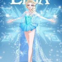 Elsa la reine des neiges en jupette