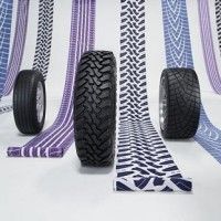 Les pneus inspirent pour les motifs de kimono