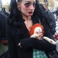 Un zombie gothique à la #zombiewalk