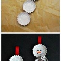 Même avec des capsules on peut faire des bonhommes de neige