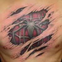 tatouage pour avoir #Spiderman dans la peau!