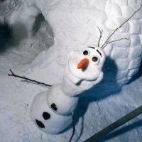 Le bonhomme de neige Olaf #LaReineDesNeiges construit
