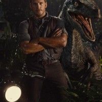 Photo de Chris Pratt et un Raptor dans #JurassicWorld