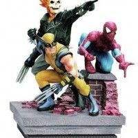 Figurine #Marvel en résine Ghost Rider  #Wolverine  Spider-Man #Spiderman