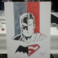Dessin Batman Superman par Norm Rapmund