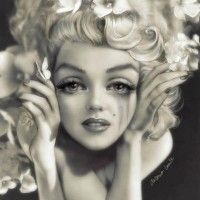 #Dessin Marilyn Monroe par ANTONIO LORENTE
