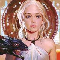 #Dessin #Fanart Daenerys Targaryen #GameOfThrones #GOT