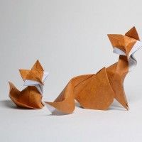 Renard papier #origami http://www.tvhland.com/boutique/papier-dessin-bd-manga.html