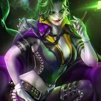 #Dessin #Fanart #Joker féminin par #Sakimichan Why so serious ?