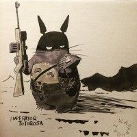 #Dessin #Totoro en mode #MadMaxFuryRoad #MonVoisin#Totoro