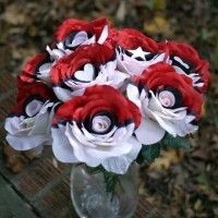 Bouquet de fleurs roses #Pokemon Pokeball #JeuVidéo #Nintendo