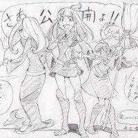 #Dessin crayon Little Witch Academia