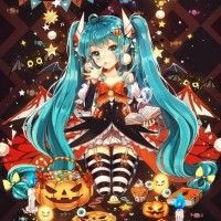 #Dessin #MikuHatsune #Vocaloid #Halloween par Dangmill