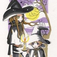 Dessin illustration #Halloween #Mangaka Anno Moyoco Chocolat et Vanilla Sugar Sugar Rune
