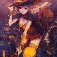 #Dessin #Halloween sorcière witch par Chaang