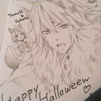 #Dessin encré à la plume #Halloween par s_yuki329 http://www.tvhland.com/boutique/plume-encre-manga-ink-comic.html