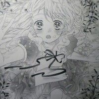 #Dessin #trames #Screentones #Manga fille dans l'eau par Hadashijoro http://www.tvhland.com/boutique/trame-screentone-deleter.html