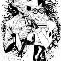 #Dessin #Illustration #Joker #HarleyQuinn par Art Thibert