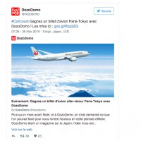 #Polémique : Le site Dozodomo lance un concours pour gagner un voyage au Japon. Il demande aux internautes d'être fans de leur facebook (l... [lire la suite]