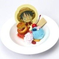 Glace dessert #OnePiece Luffy japan food #Manga
