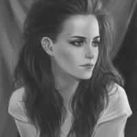 #Portrait Kristen Stewart Twilight par HongdouHuiFan #Dessin