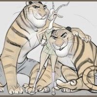 #Zootopie #ConceptArt Gazelle et les tigres danseurs par le directeur artistique des personnages CoryLoftis