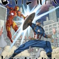 dessin #CaptainAmerica #CivilWar #TeamCap #TeamIronMan par #HiroMashima #Mangaka #FairyTail