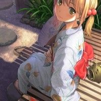 fille en #Kimono #Dessin de よろぱ #Manga