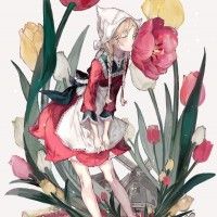 hollande pays bas fleur tulipe moulin #Dessin de ozyako #Manga