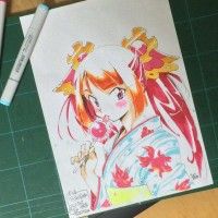 #Dessin #Feutre #Copic sketch araizumirui #Manga