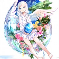 #Ange oeuf fleur #Dessin #Fuzichoco #Fantasy #Manga