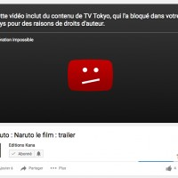 @EditionsKana se fait bloqué son trailer de #Boruto. Dur de faire de la pub  légalement pour un film.