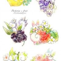 #Pokemon Pachirisu fruits #Dessin nonkumakawayusu