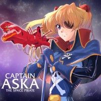Captain Aska The Space Pirate #Albator x #Evangelion #Dessin umegrafix #Anime #Manga